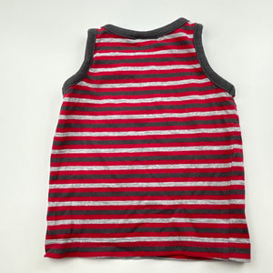 Boys Tiny Little Wonders, striped singlet / tank top, GUC, size 0,  