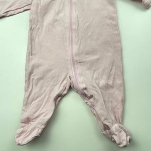 Girls 4 Baby, pink zip coverall / romper, GUC, size 00000,  
