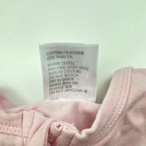 Girls 4 Baby, pink zip coverall / romper, GUC, size 00000,  