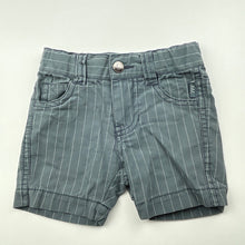 Load image into Gallery viewer, Boys Pumpkin Patch, striped cotton shorts, adjustable, EUC, size 0000,  