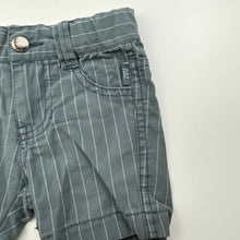 Load image into Gallery viewer, Boys Pumpkin Patch, striped cotton shorts, adjustable, EUC, size 0000,  