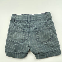 Load image into Gallery viewer, Boys Pumpkin Patch, striped cotton shorts, adjustable, EUC, size 0000,  