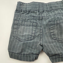Load image into Gallery viewer, Boys Pumpkin Patch, striped cotton shorts, adjustable, EUC, size 0000,  