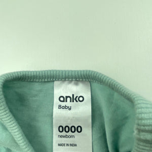 Girls Anko, organic cotton long sleeve top, heart, EUC, size 0000,  