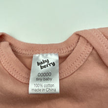 Load image into Gallery viewer, Girls Baby Berry, soft cotton bodysuit / romper, EUC, size 00000,  