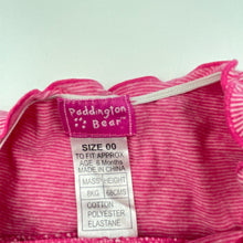 Load image into Gallery viewer, Girls Paddington Bear, lightweight strechy summer dress, GUC, size 00, L: 37cm