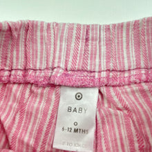Load image into Gallery viewer, Girls Target, lightweight linen blend shorts, elasticated, GUC, size 0,  