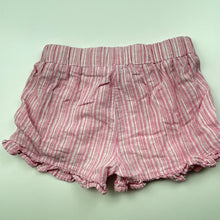 Load image into Gallery viewer, Girls Target, lightweight linen blend shorts, elasticated, GUC, size 0,  
