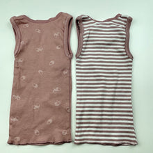 Load image into Gallery viewer, unisex Anko, set of 2 cotton singlet tops, EUC, size 000,  