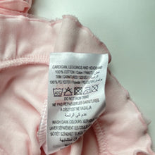 Load image into Gallery viewer, Girls ZIP ZAP, pink cotton long sleeve top + headband, EUC, size 00,  