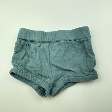 Girls Anko, lined crinkle cotton shorts, elasticated, GUC, size 0000,  