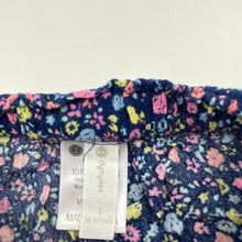 Load image into Gallery viewer, Girls Dymples, navy floral lightweight shorts, elasticated, GUC, size 1,  