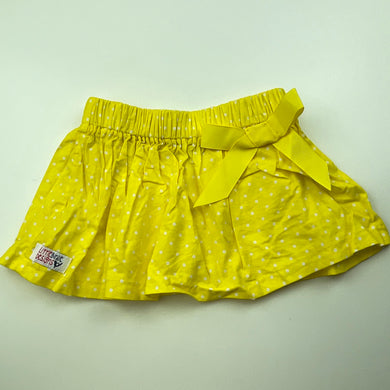 Girls Little Birdie Designs, lightweight cotton skirt, elasticated, EUC, size 0,  