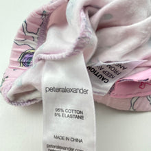 Load image into Gallery viewer, Girls Peter Alexander, pyjama shorts, elasticated, unicorns, GUC, size 1,  
