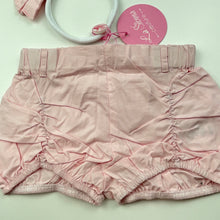 Load image into Gallery viewer, Girls La Sienna Couture, lightweight cotton shorts, elasticated, matching headband, NEW, size 00,  
