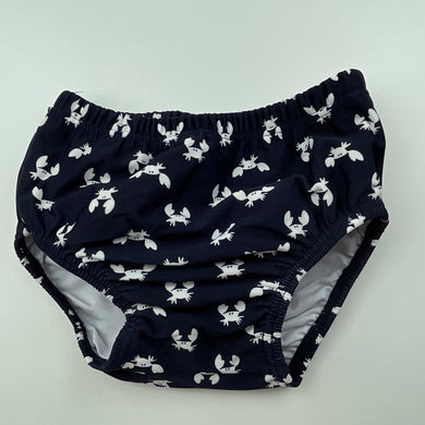 unisex Dymples, navy swim shorts / bottoms, EUC, size 1,  