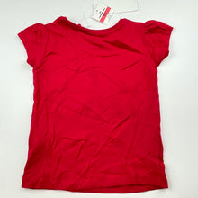 Load image into Gallery viewer, Girls Favourites, red cotton Christmas t-shirt / top, NEW, size 1,  