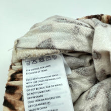 Load image into Gallery viewer, Girls Bardot Junior, leopard print linen blend ruffle bloomers / nappy cover, EUC, size 000,  