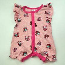 Load image into Gallery viewer, Girls Baby Berry, pink cotton Christmas romper, GUC, size 00,  