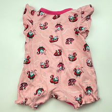 Load image into Gallery viewer, Girls Baby Berry, pink cotton Christmas romper, GUC, size 00,  