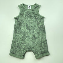 Load image into Gallery viewer, unisex Dymples, khaki ribbed cotton romper, EUC, size 000,  