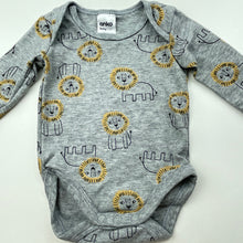 Load image into Gallery viewer, unisex Anko, soft feel bodysuit / romper, lions, EUC, size 0000,  