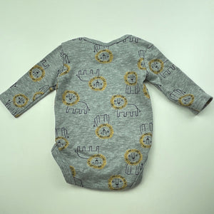 unisex Anko, soft feel bodysuit / romper, lions, EUC, size 0000,  