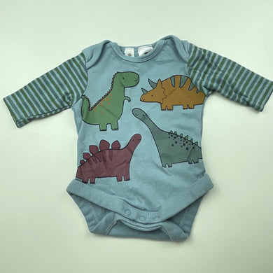 Boys Dymples, cotton bodysuit / romper, dinosaurs, EUC, size 0000,  