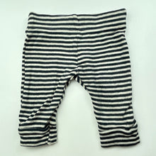 Load image into Gallery viewer, unisex Anko, navy stripe leggings / bottoms, FUC, size 0000,  