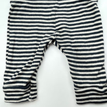 Load image into Gallery viewer, unisex Anko, navy stripe leggings / bottoms, FUC, size 0000,  
