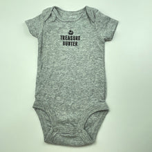 Load image into Gallery viewer, Boys Carters, grey cotton bodysuit / romper, pirate, EUC, size 000,  