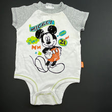 Load image into Gallery viewer, Boys Disney, Mickey Mouse cotton bodysuit / romper, FUC, size 3 months,  