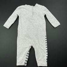 Load image into Gallery viewer, Boys Cotton On, grey &amp; blue romper, dog, FUC, size 000,  