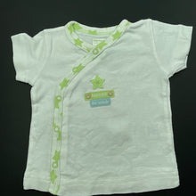 Load image into Gallery viewer, unisex Carters, white cotton short sleeve top, FUC, size 0000,  
