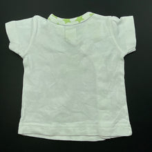 Load image into Gallery viewer, unisex Carters, white cotton short sleeve top, FUC, size 0000,  