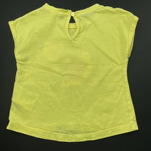 Load image into Gallery viewer, Girls H&amp;M, yellow cotton t-shirt / top, FUC, size 00,  