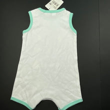 Load image into Gallery viewer, unisex Dymples, cotton summer romper, NEW, size 000,  
