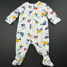 Load image into Gallery viewer, Girls Kids &amp; Co, cotton zip coverall, trucks, FUC, size 0000,  