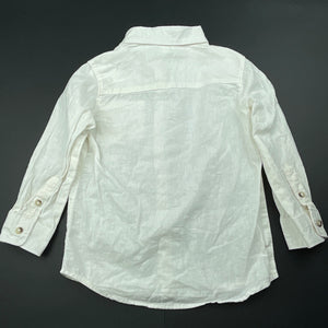 Boys Anko, linen / cotton long sleeve shirt, EUC, size 3,  