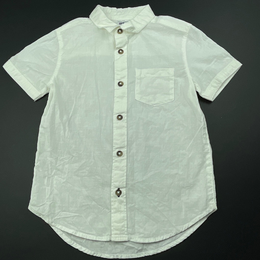 Boys Anko, lightweight cotton short sleeve shirt, EUC, size 3,  