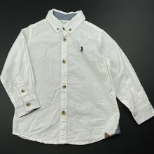 Load image into Gallery viewer, Boys Target, white cotton long sleeve shirt, dinosaur, EUC, size 3,  