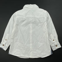 Load image into Gallery viewer, Boys Target, white cotton long sleeve shirt, dinosaur, EUC, size 3,  