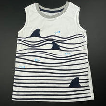 Load image into Gallery viewer, Boys Target, cotton singlet / tank top, sharks, EUC, size 4,  