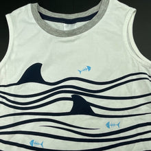 Load image into Gallery viewer, Boys Target, cotton singlet / tank top, sharks, EUC, size 4,  