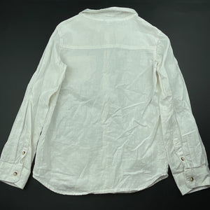 Boys Anko, linen / cotton long sleeve shirt, EUC, size 7,  