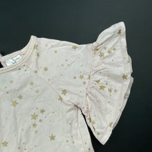 Load image into Gallery viewer, Girls Baby Berry, pink &amp; gold cotton top, GUC, size 00,  