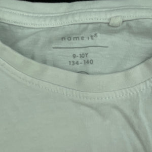 Girls Name It, organic cotton t-shirt / top, palm tree, GUC, size 9-10,  