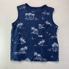 Load image into Gallery viewer, Boys Anko, navy cotton singlet / tank top, EUC, size 1,  