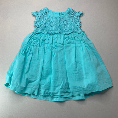 Girls Pumpkin Patch, lined cotton summer dress, FUC, size 0, L: 42cm