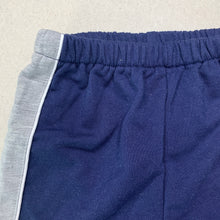 Load image into Gallery viewer, Boys lightweight, navy &amp; grey track pants, elasticated, EUC, size 0,  
